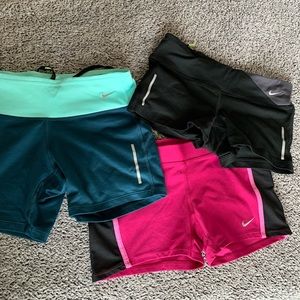 (3) Bundle Nike spanx/ running shorts